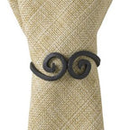 Iron Swirls Napkin Rings - Set of 4