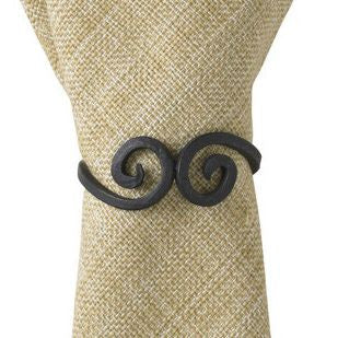 Iron Swirls Napkin Rings - Set of 4