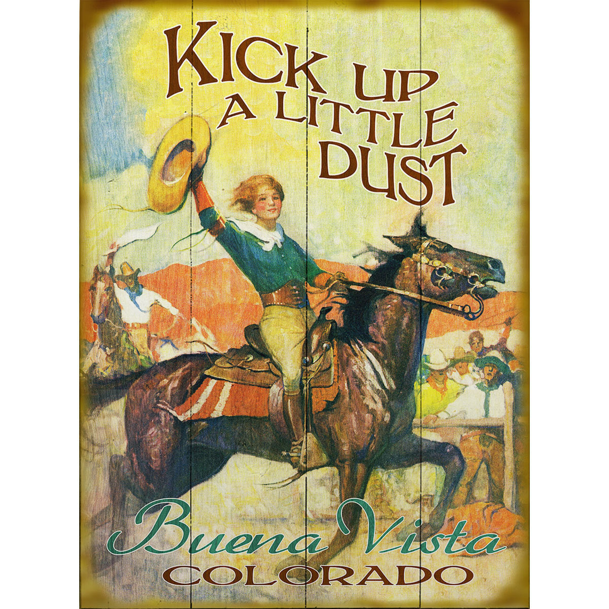 Kick Up a Little Dust Personalized Signs