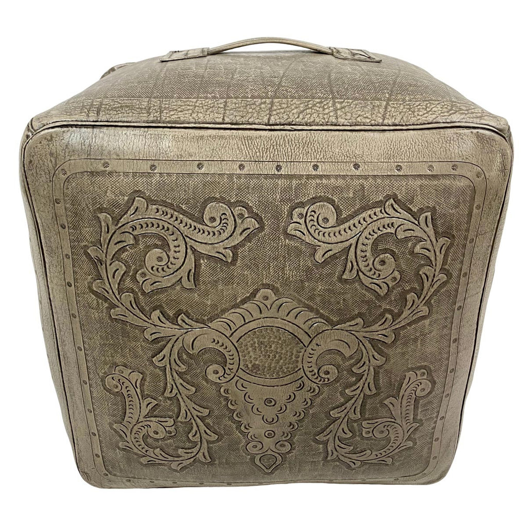 Large Square Ottoman - Colonial Ash