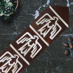 Lightning Hawk Brown Leather Table Runners