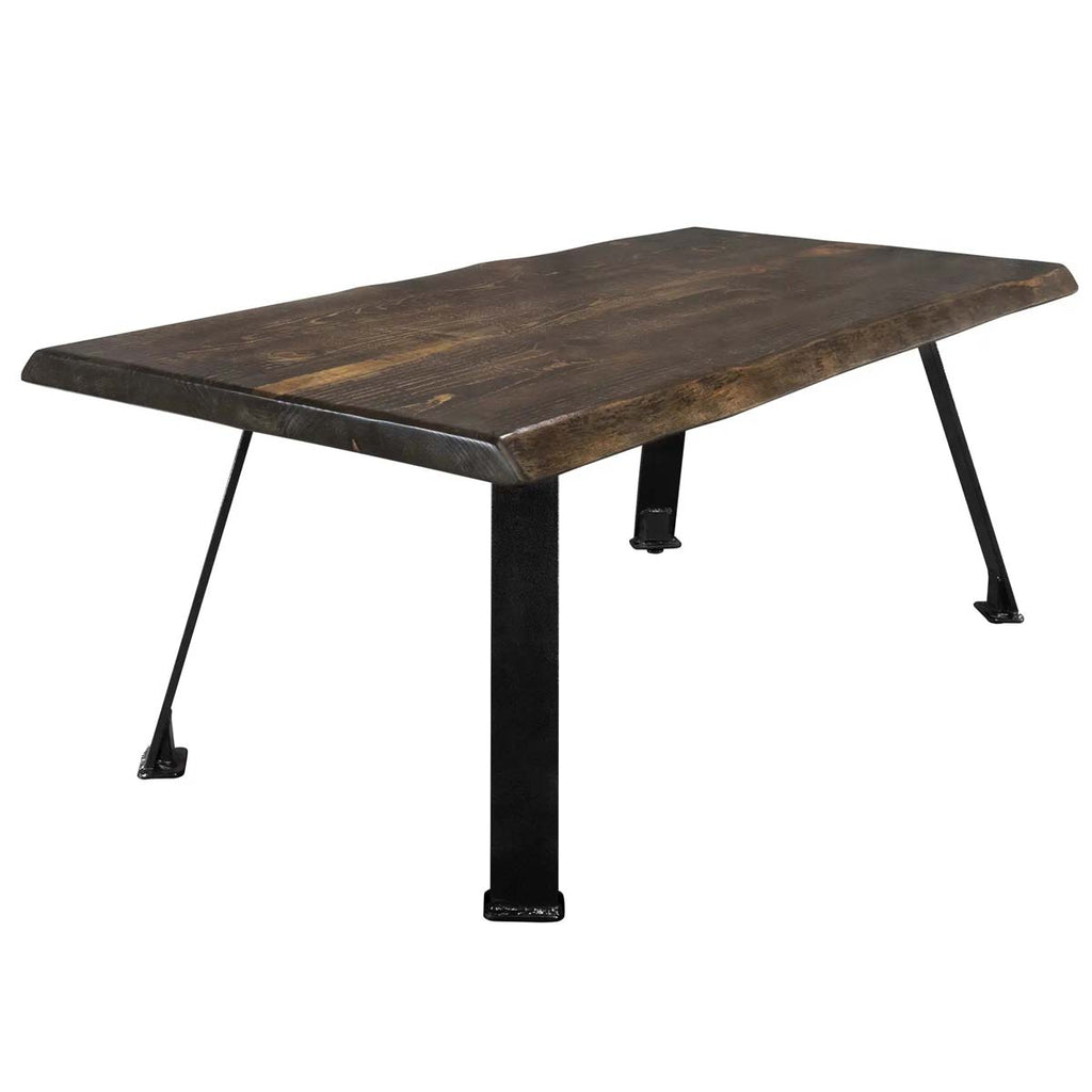 Lima Coffee Table with Blackstone Iron Legs