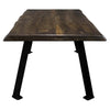 Lima Coffee Table with Blackstone Iron Legs