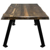 Lima Coffee Table with Blackstone Iron Legs