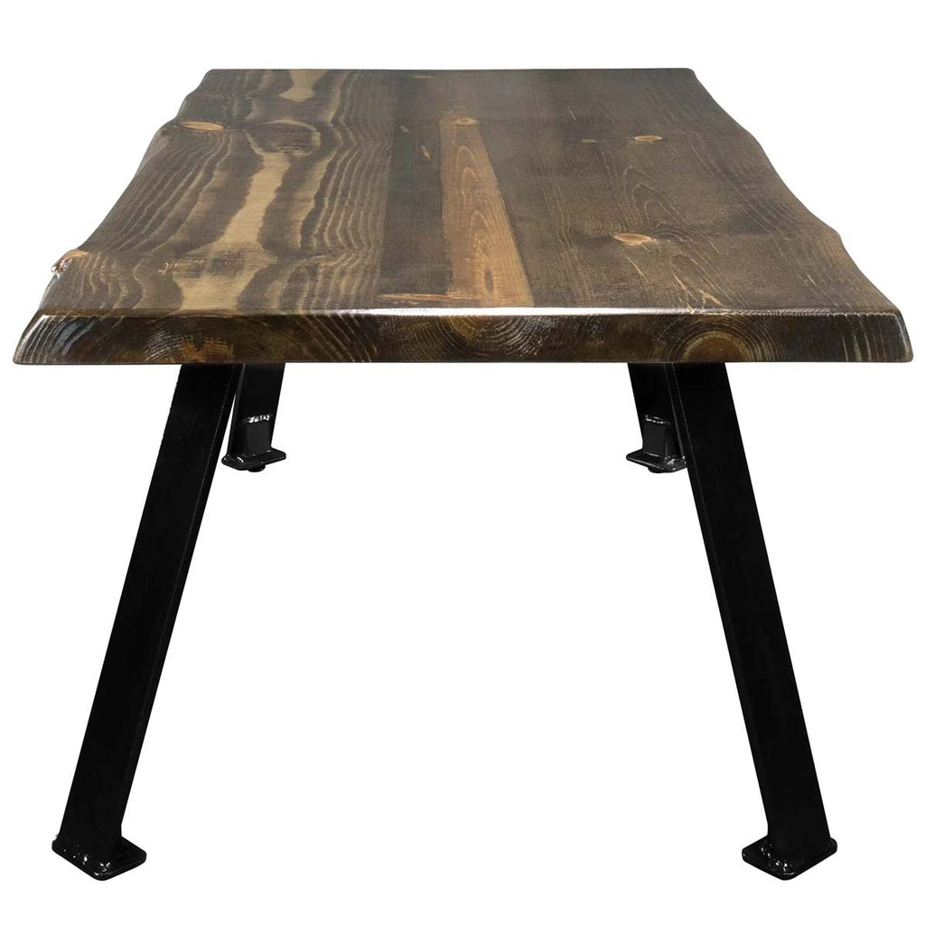 Lima Coffee Table with Blackstone Iron Legs