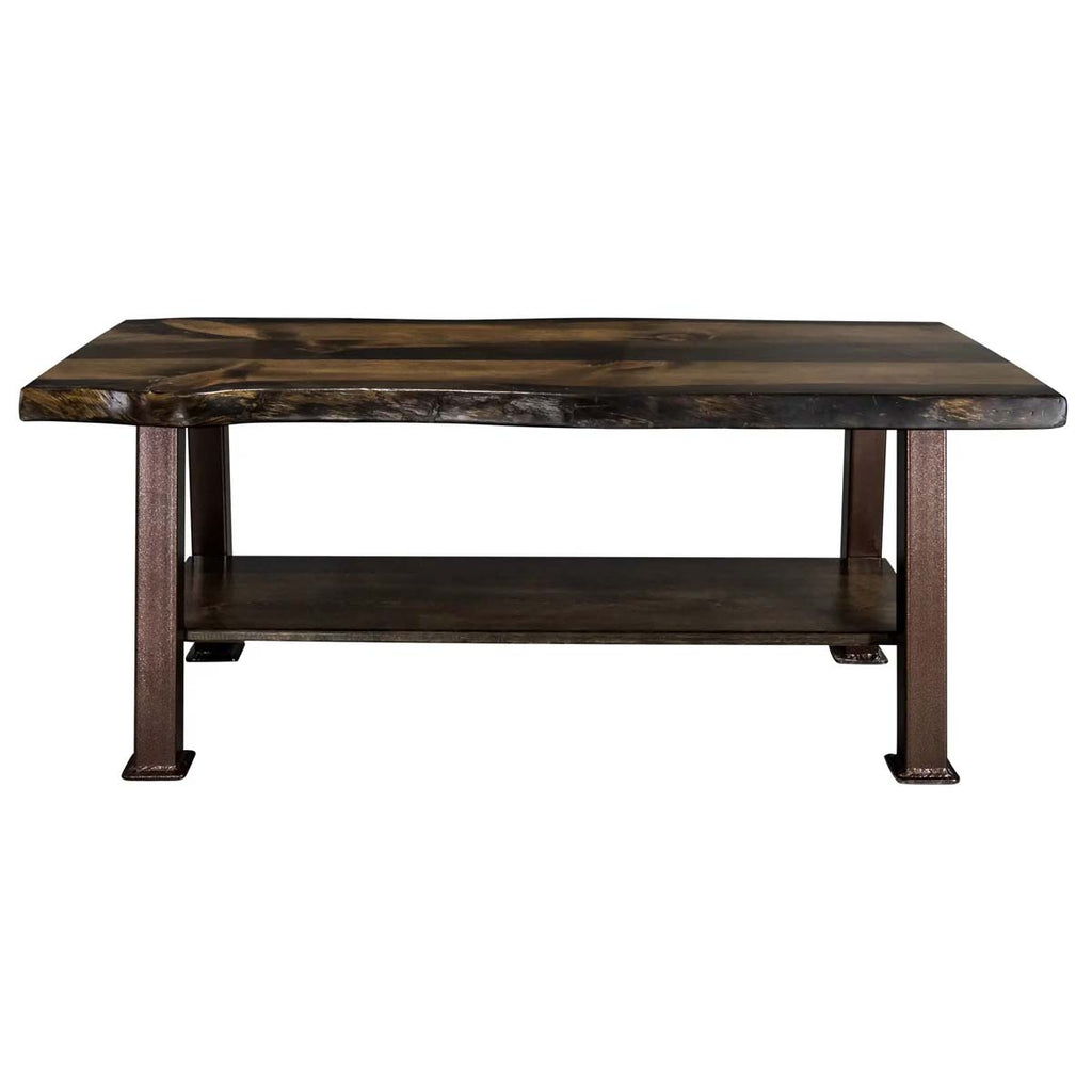 Lima Coffee Table with Shelf & Copper Creek Legs