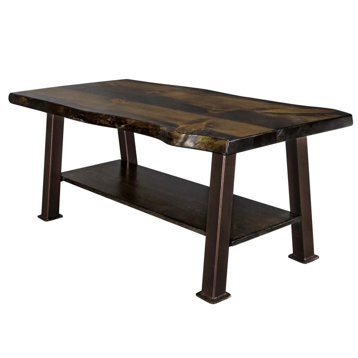 Lima Coffee Table with Shelf & Copper Creek Legs