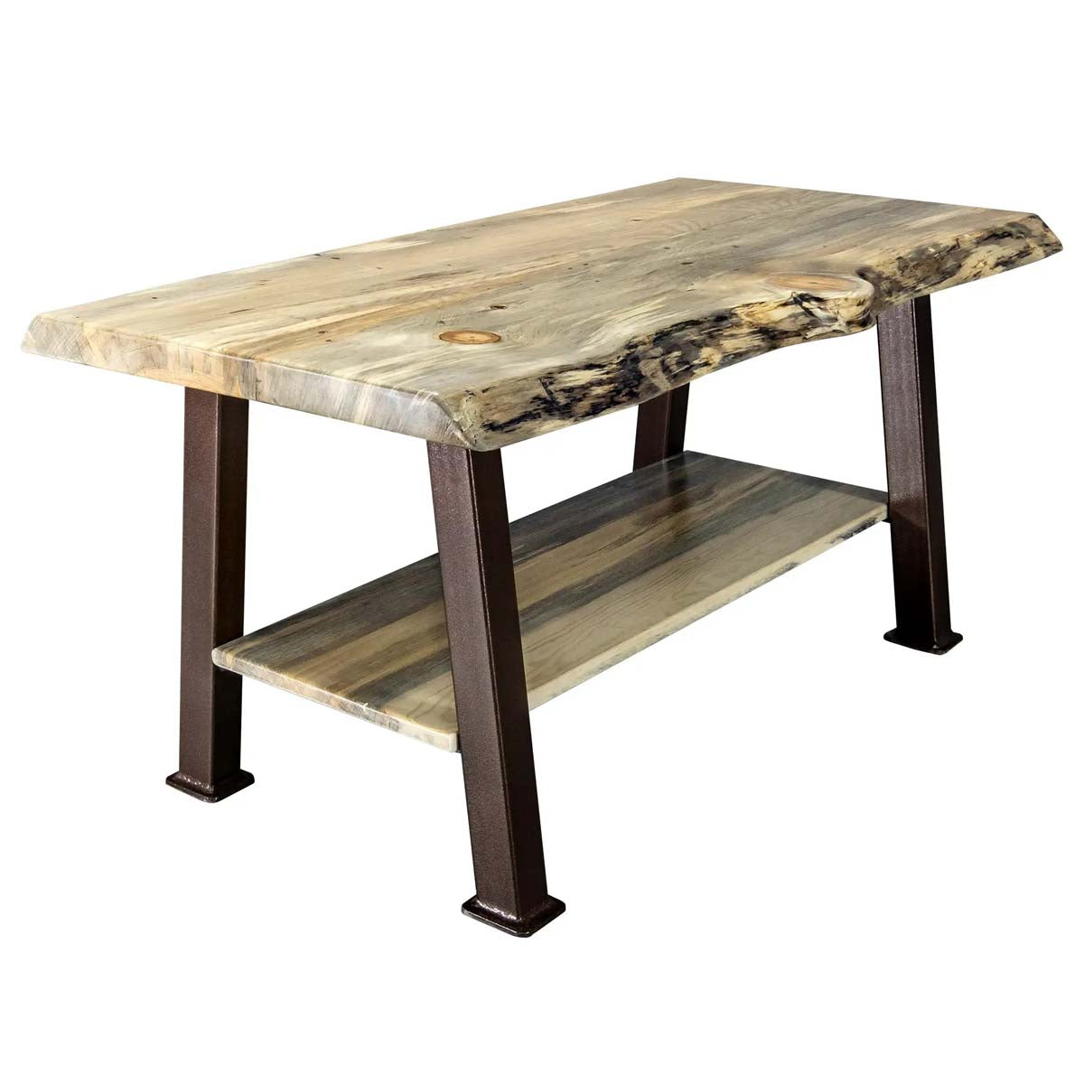Lima Coffee Table with Shelf & Copper Creek Legs
