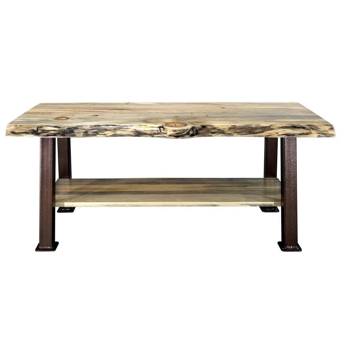 Lima Coffee Table with Shelf & Copper Creek Legs