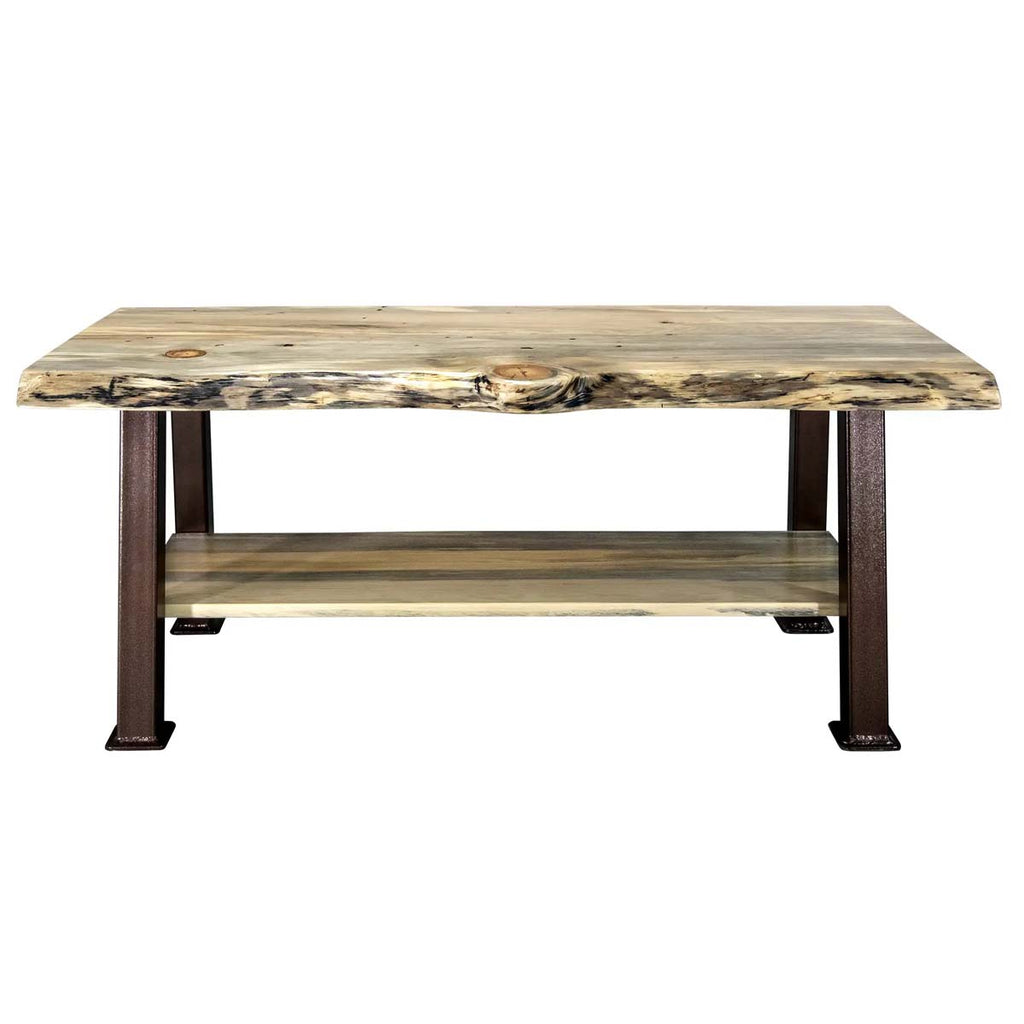 Lima Coffee Table with Shelf & Copper Creek Legs