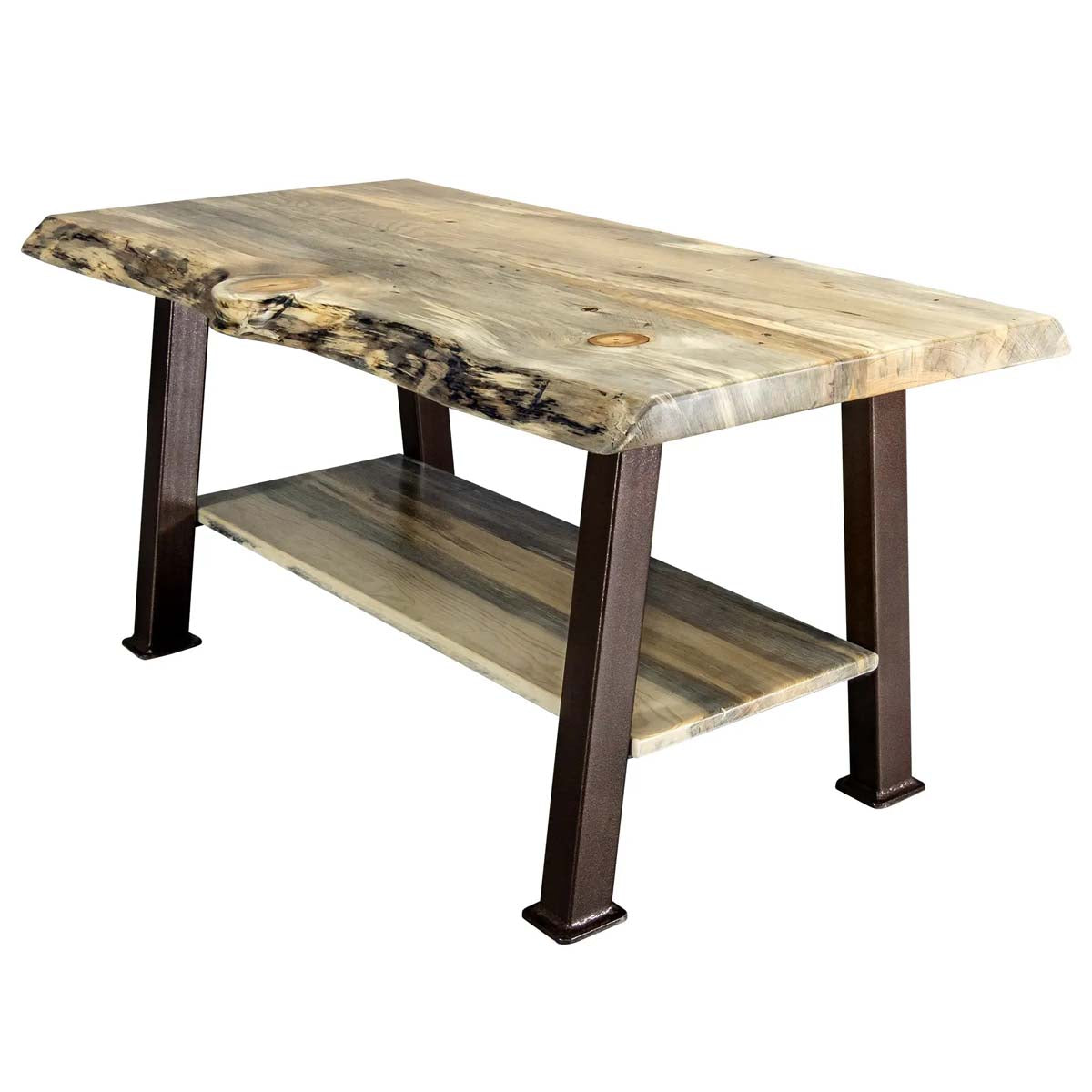 Lima Coffee Table with Shelf & Copper Creek Legs
