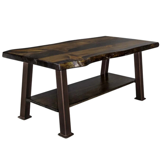 Lima Coffee Table with Shelf & Copper Creek Legs