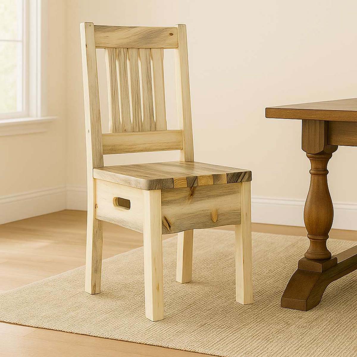Lima Live Edge 18 Inch Dining Side Chair