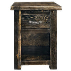 Lima Live Edge 25 Inch Nightstand with Iron