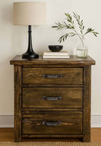 Lima Sawn 3 Drawer Chest with Iron
