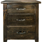 Lima Sawn 3 Drawer Chest with Iron