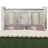 Lima Sawn Bed with Iron & Clear Lacquer