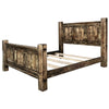 Lima Sawn Bed with Iron & Provincial Stain