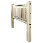 Lima Sawn Headboard with Iron & Clear Lacquer