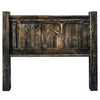 Lima Sawn Headboard with Iron & Jacobean Stain