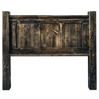 Lima Sawn Headboard with Iron & Jacobean Stain