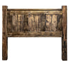 Lima Sawn Headboard with Iron & Provincial Stain