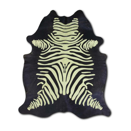 Lime Zebra Cowhide Rugs
