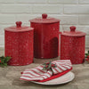Lodge Red Canisters - Set of 3 - OUT OF STOCK UNTIL 05/27/2026