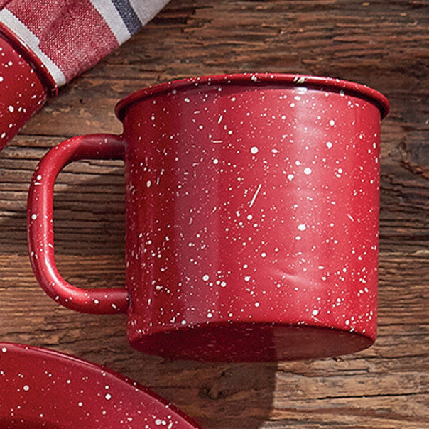 Lodge Red Mugs - Set of 4 - OUT OF STOCK UNTIL 09/17/2026