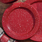 Lodge Red Salad Plates - Set of 4