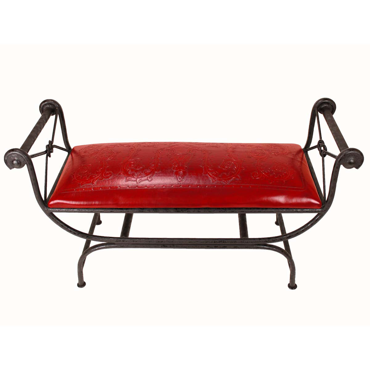Coronado Double Vanity Bench - Colonial Red