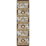 Sunset Path Blue Rug - 2 x 8