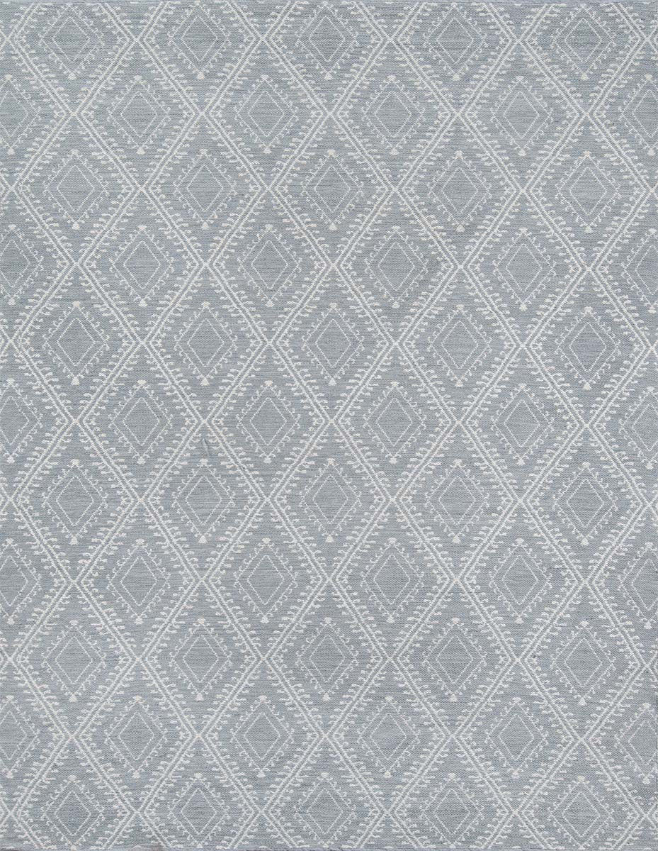 Dusty Gray Western Indoor/Outdoor Rug - 8 x 10