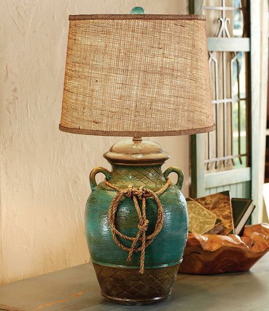 Sonora Turquoise Pottery Lamp