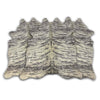 Light Brindle Printed Cowhide Rug - Large