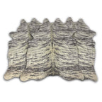 Light Brindle Printed Cowhide Rug - Large