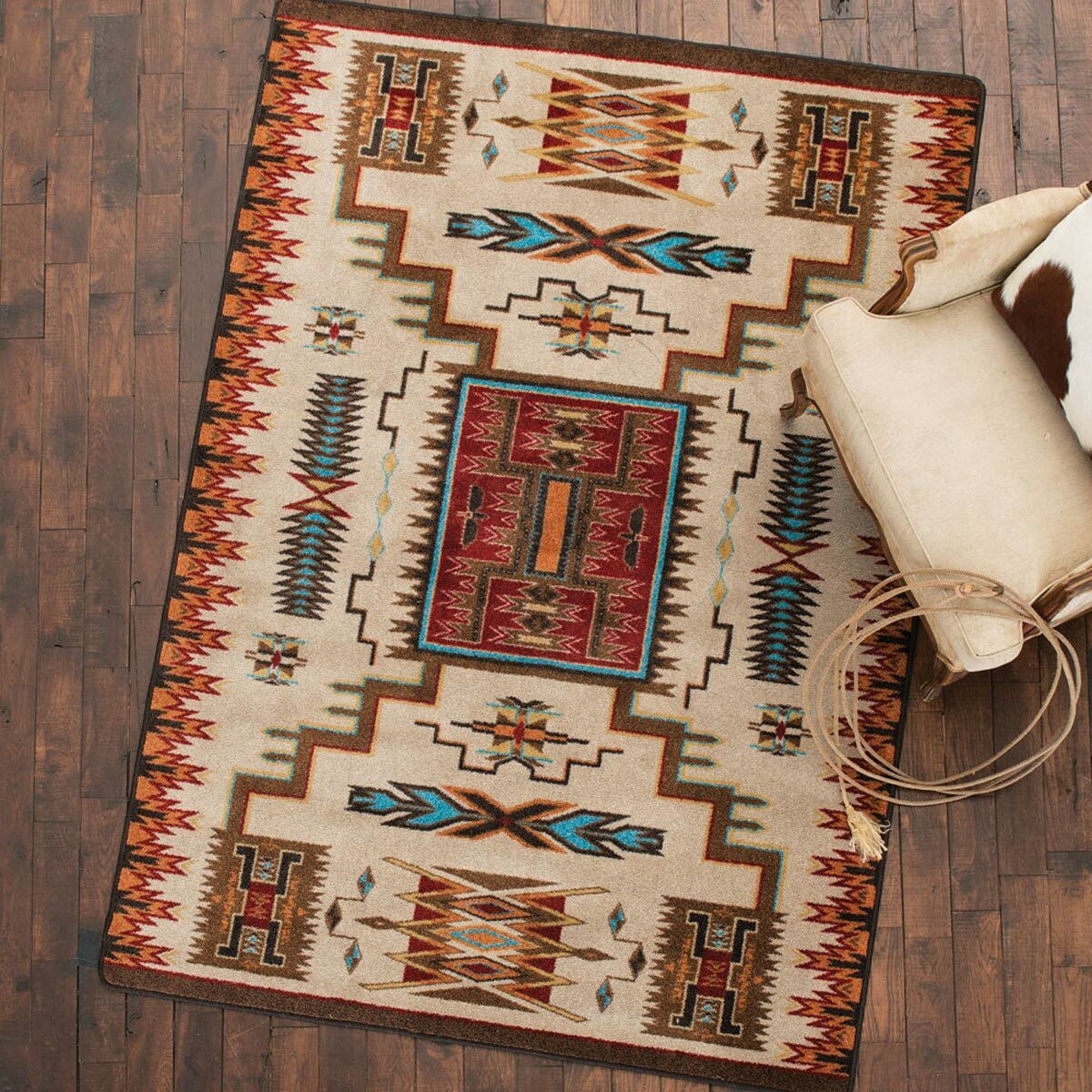Vision Catcher Rust Rug - 11 x 13 - OVERSTOCK