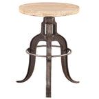 Urban Warehouse Adjustable Stool - Oiled Teak