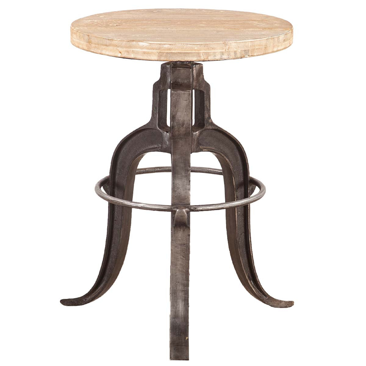 Urban Warehouse Adjustable Stool - Oiled Teak
