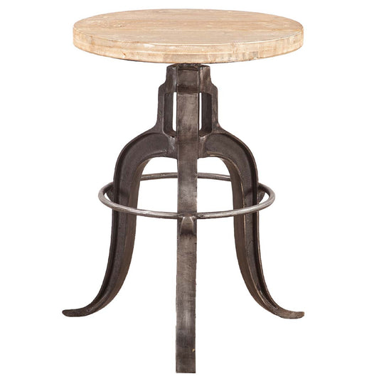 Urban Warehouse Adjustable Stool - Oiled Teak