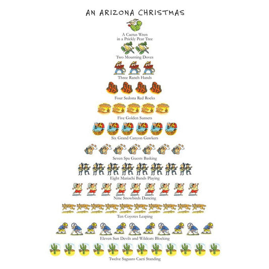 12 Days of Arizona Christmas Kitchen Towels - Set of 4 - OUT OF STOCK UNTIL 08/21/2026