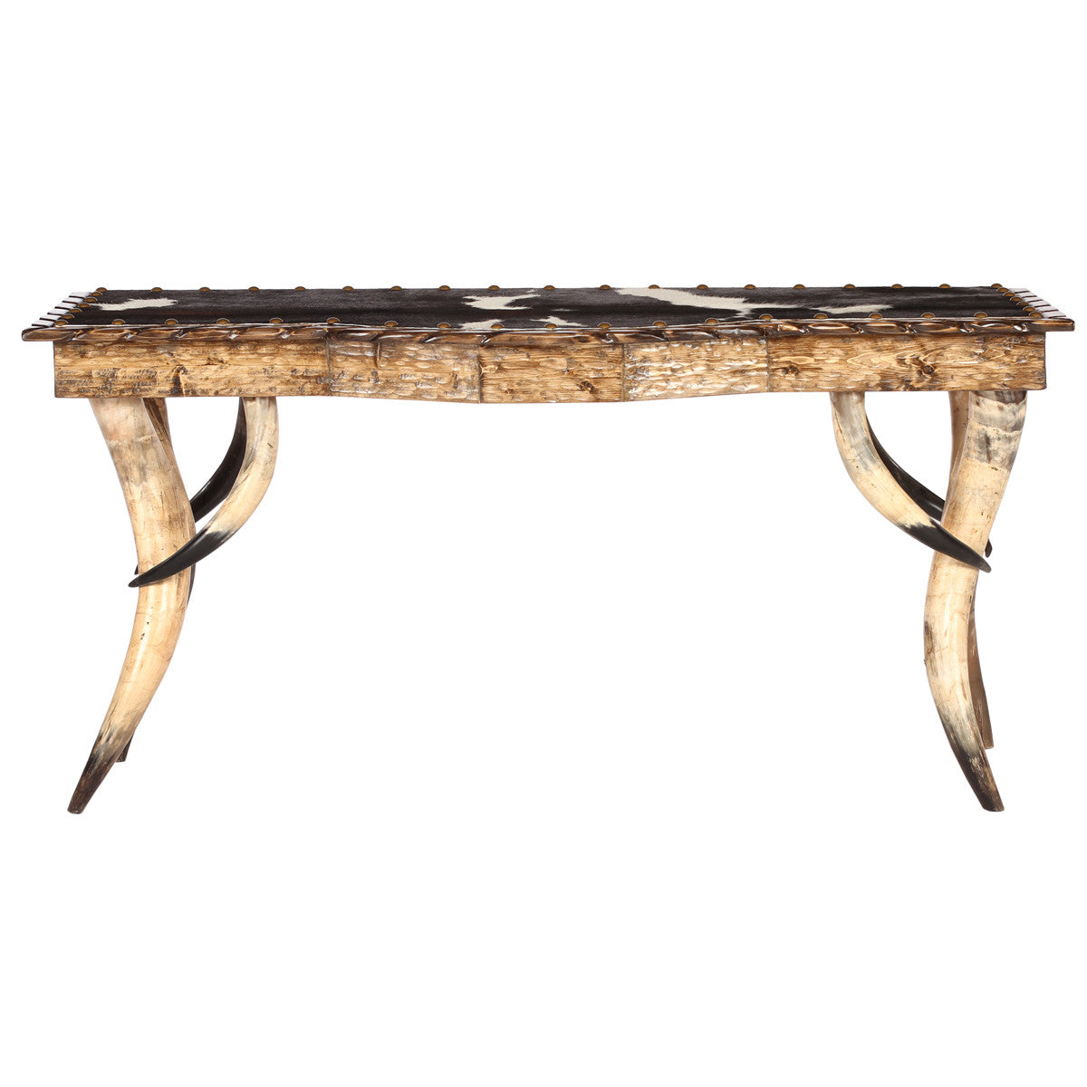 Horn Collection Bow-Front Sofa Table