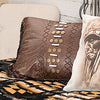 Southwest Bead Fringed Accent Pillow