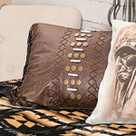 Southwest Bead Fringed Accent Pillow