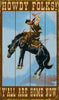 Howdy Folks Western Sign