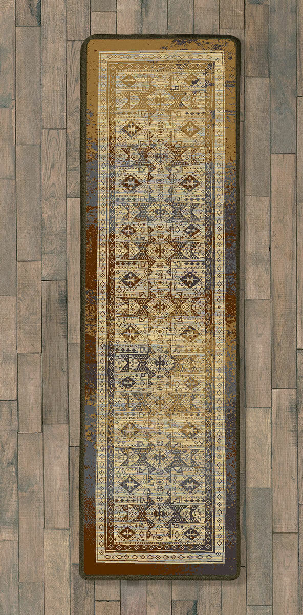 Faded Tribal Beauty Rug - 2 x 8