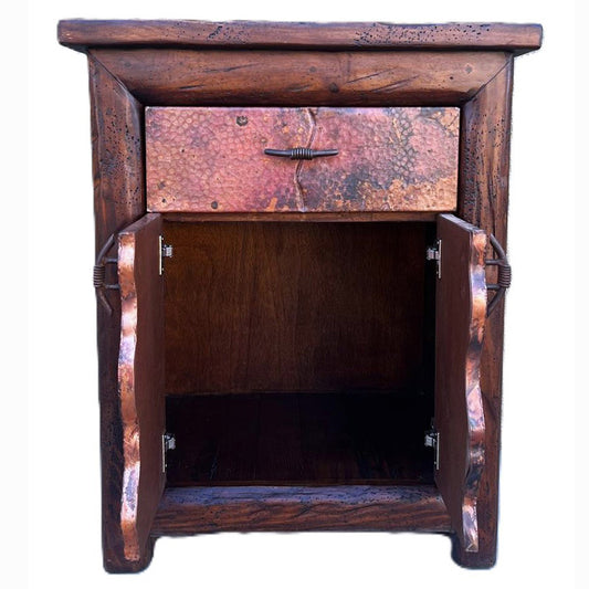 Rifted Copper Side Table