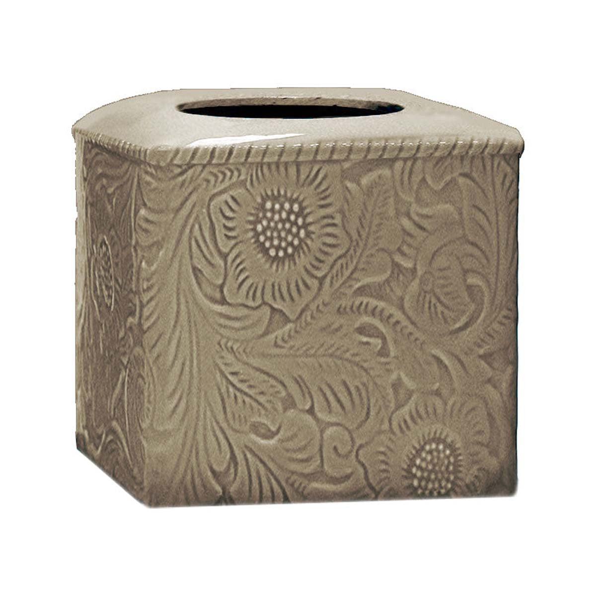Savannah Ceramic Tissue Cover - Taupe