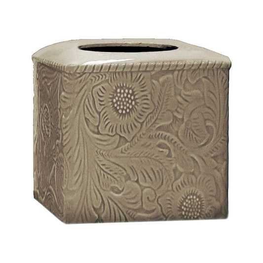 Savannah Ceramic Tissue Cover - Taupe