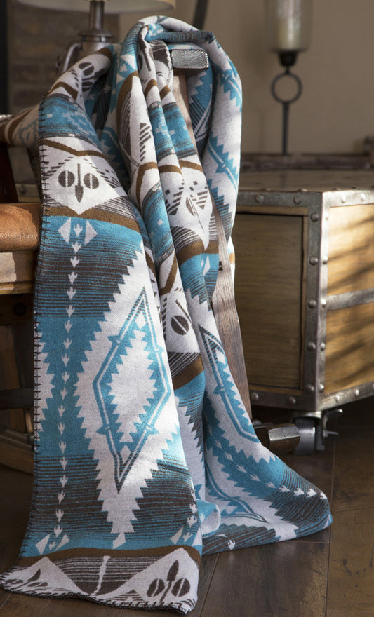 Turquoise Earth Throw - OUT OF STOCK UNTIL 06/24/2026